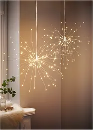 Decorazione da appendere LED a forma di stella (pacco da 2), bonprix