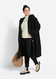 Pelliccia teddy sintetica con cappuccio e tasche, bonprix