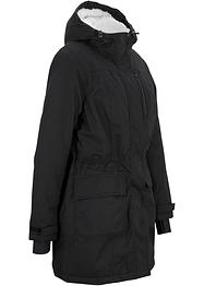 Parka tecnico con pile effetto peluche e cappuccio, bpc bonprix collection