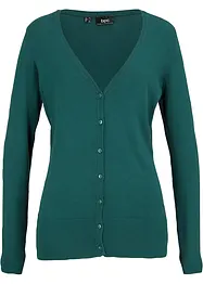 Cardigan basic in filato fine con bottoni, bonprix