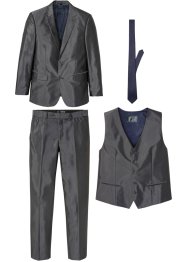 Completo con taglio comfort (4 pezzi) giacca, pantaloni, gilet, cravatta, bpc selection