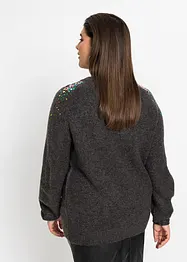 Maglione con paillettes, bonprix