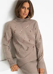 Maglione con paillettes, bonprix