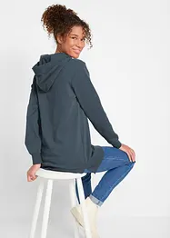 Felpa con cappuccio in puro cotone biologico, bonprix