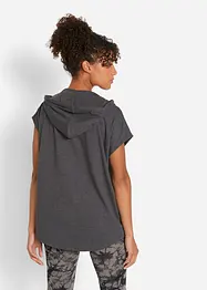 Maglia con cappuccio senza maniche, bonprix