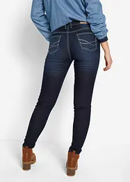 Jeans skinny con impunture a contrasto, vita media, bonprix