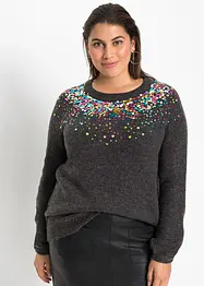 Maglione con paillettes, bonprix