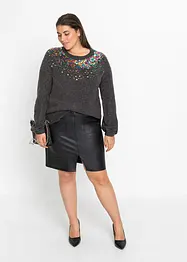 Maglione con paillettes, bonprix