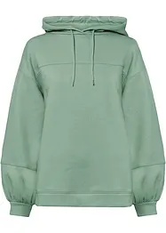 Felpa con cappuccio oversize in morbido misto cotone, bonprix