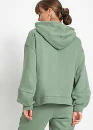 Felpa con cappuccio oversize in morbido misto cotone, bonprix