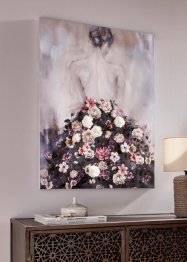 Quadro con donna in abito di fiori, bpc living bonprix collection