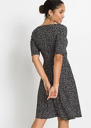 Abito in morbido jersey misto viscosa con drappeggio, bonprix