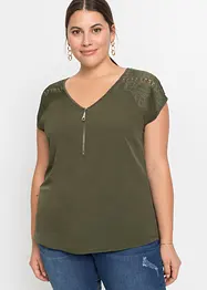 Maglietta con pizzo, bonprix