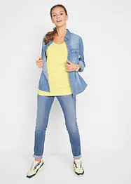 Top lungo in puro cotone (pacco da 5), bonprix