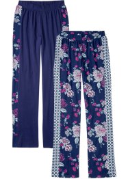 Pantaloni pigiama (pacco da 2) in cotone biologico, bpc bonprix collection