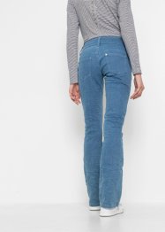 Jeans a zampa in cotone biologico con applicazioni, RAINBOW