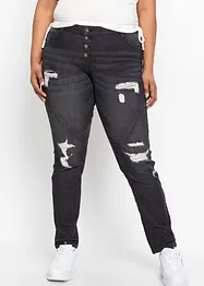 Jeans boyfriend sdruciti con poliestere riciclato, bonprix