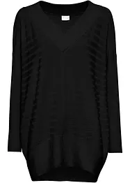 Maglione oversize a coste, bonprix