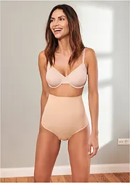 Slip alto senza cuciture con effetto modellante leggero, bonprix
