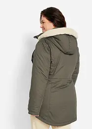 Parka imbottito con ecopelliccia, bonprix