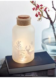 Barattolo in vetro LED con decoro invernale, bpc living bonprix collection