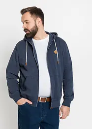 Felpa con zip e cappuccio, bonprix