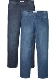 Jeans classic fit tapered (pacco da 2), John Baner JEANSWEAR
