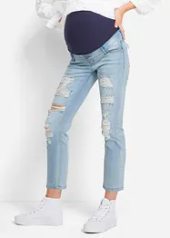 Jeans prémaman cropped strappati, bonprix