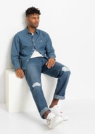 Camicia in jeans loose fit, RAINBOW