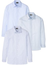 Camicia elegante a maniche lunghe (pacco da 3), bpc selection