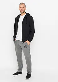 Felpa con zip e cappuccio (pacco da 2), bonprix