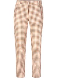 Pantaloni elasticizzati con tasche zippate e quadretti Vichy, bpc selection premium