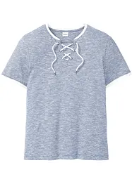 T-shirt con stringatura in cotone biologico, bonprix