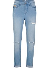 Jeans boyfriend elasticizzati con zone sdrucite, John Baner JEANSWEAR