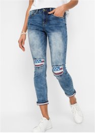 Jeans skinny con bandiere, RAINBOW