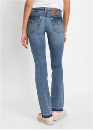 Jeans a zampa con dettagli, RAINBOW