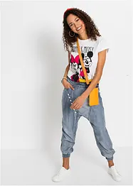 Jeans baggy in TENCEL™ Lyocell con lavaggio forte, RAINBOW