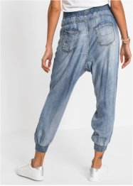 Jeans baggy in TENCEL™ Lyocell con lavaggio forte, RAINBOW