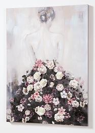 Quadro con donna in abito di fiori, bpc living bonprix collection