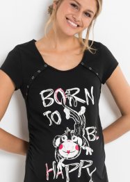 Camicia da notte allattamento in cotone, bpc bonprix collection - Nice Size
