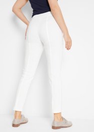 Pantaloni cropped in bengalina con elastico slim fit, bpc bonprix collection