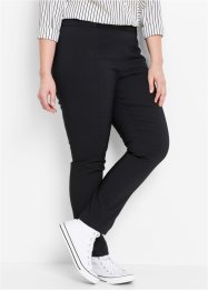 Pantaloni cropped in bengalina con elastico in vita, slim fit, bpc bonprix collection