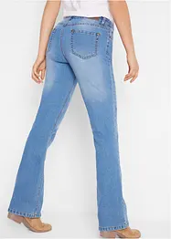 Jeans elasticizzati comfort bootcut, vita media, bonprix