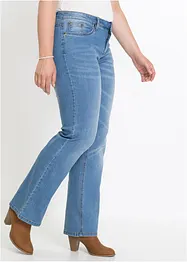 Jeans elasticizzati comfort bootcut, vita media, bonprix