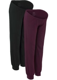 Pantaloni pigiama prémaman (pacco da 2) con cotone sostenibile, bpc bonprix collection - Nice Size
