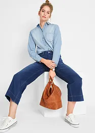 Jeans culotte elasticizzati ultra morbidi, bonprix