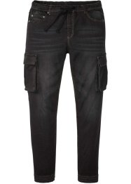 Jeans cargo con elastico in vita slim fit straight, RAINBOW