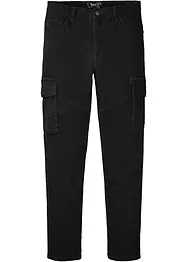 Pantaloni cargo elasticizzati slim fit straight, bonprix