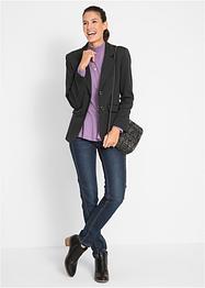 Blazer sciancrato in jersey di cotone, bpc bonprix collection