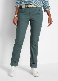 Pantaloni chino con cinta comoda e risvolto, bpc bonprix collection